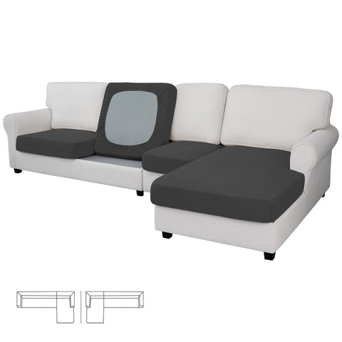 Easy-Going front packaging showing four-piece sectional cover protecting sofa