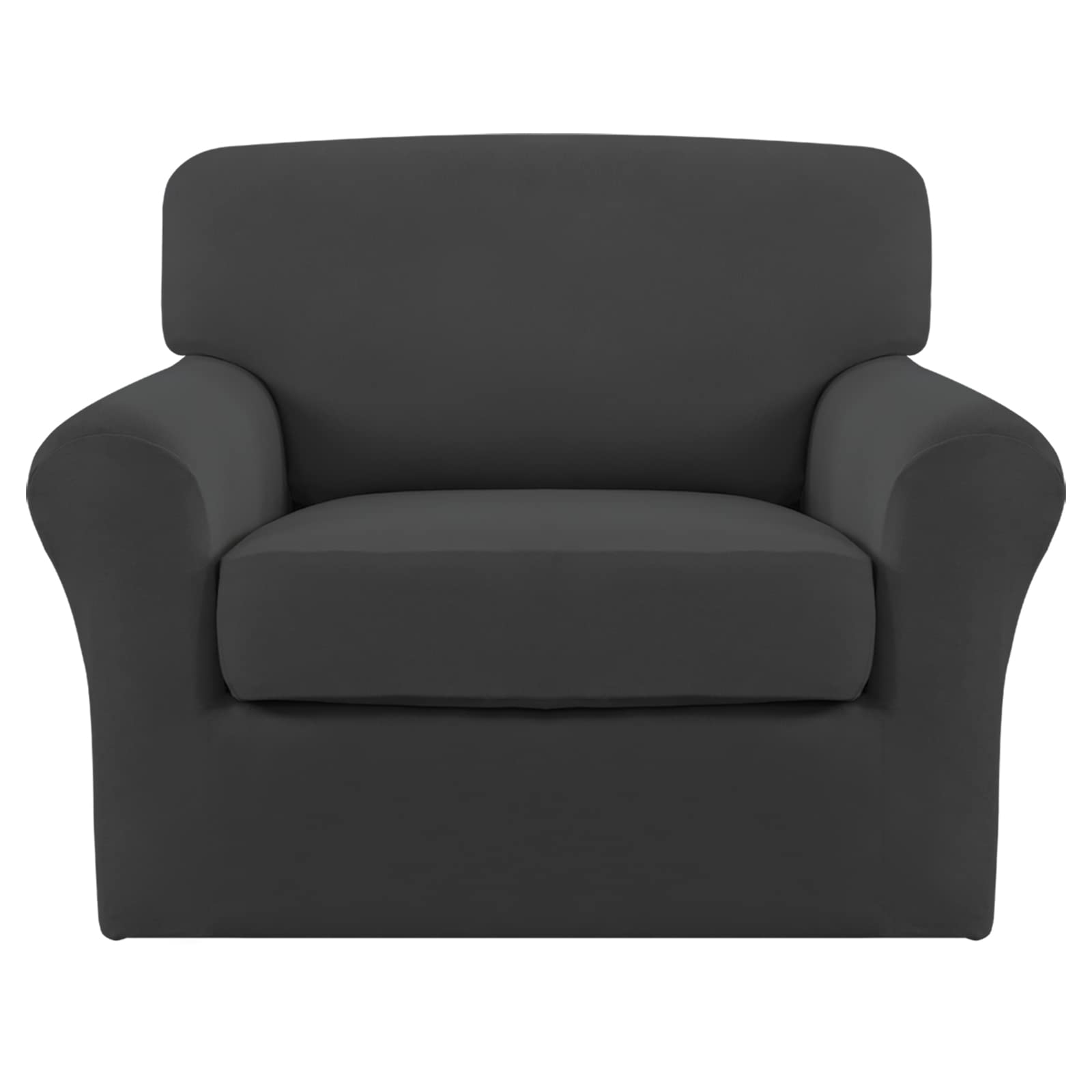 Easy-Going front view of armchair covered showing fresh look and protection