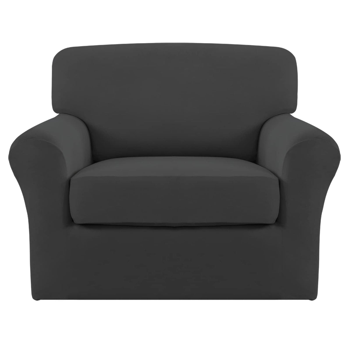 Easy-Going front view of armchair covered showing fresh look and protection