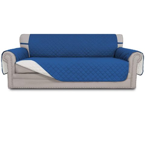 Easy-Going front view showing full three-cushion cover protecting sofa
