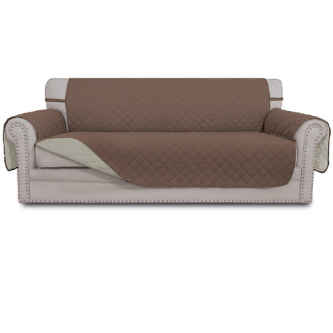 Easy-Going front view showing brown beige reversible cover and protection benefits