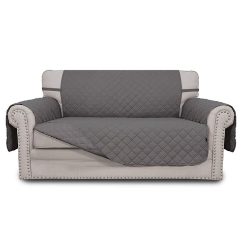 Easy-Going front view of loveseat cover showing full protection and neat fit