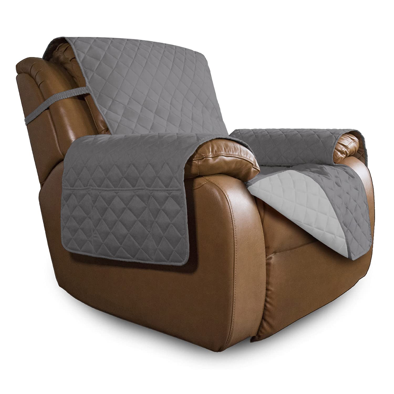 Easy-Going front view on recliner showing full coverage and neat fit