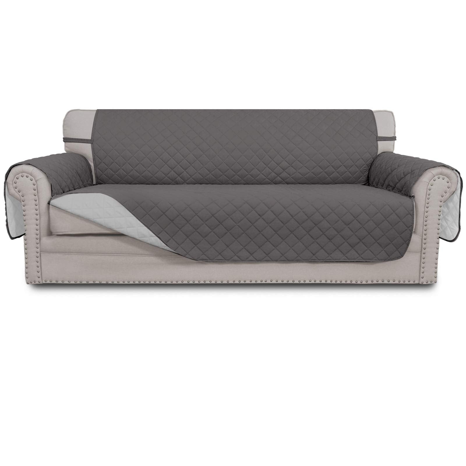 Easy-Going front view on three-cushion sofa showing full coverage and neat fit