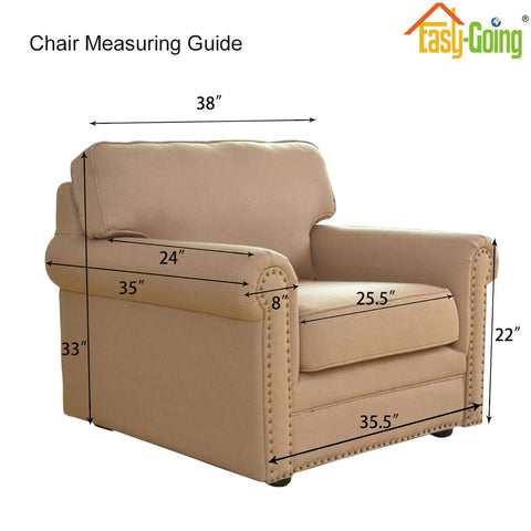 Easy-Going on chair in living room showing instant style refresh