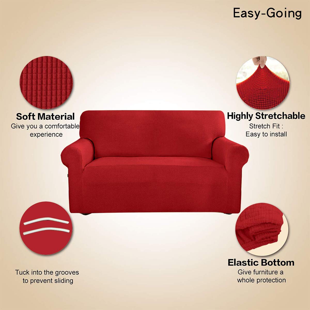 Easy-Going installation photo of person fitting cover quickly for convenience