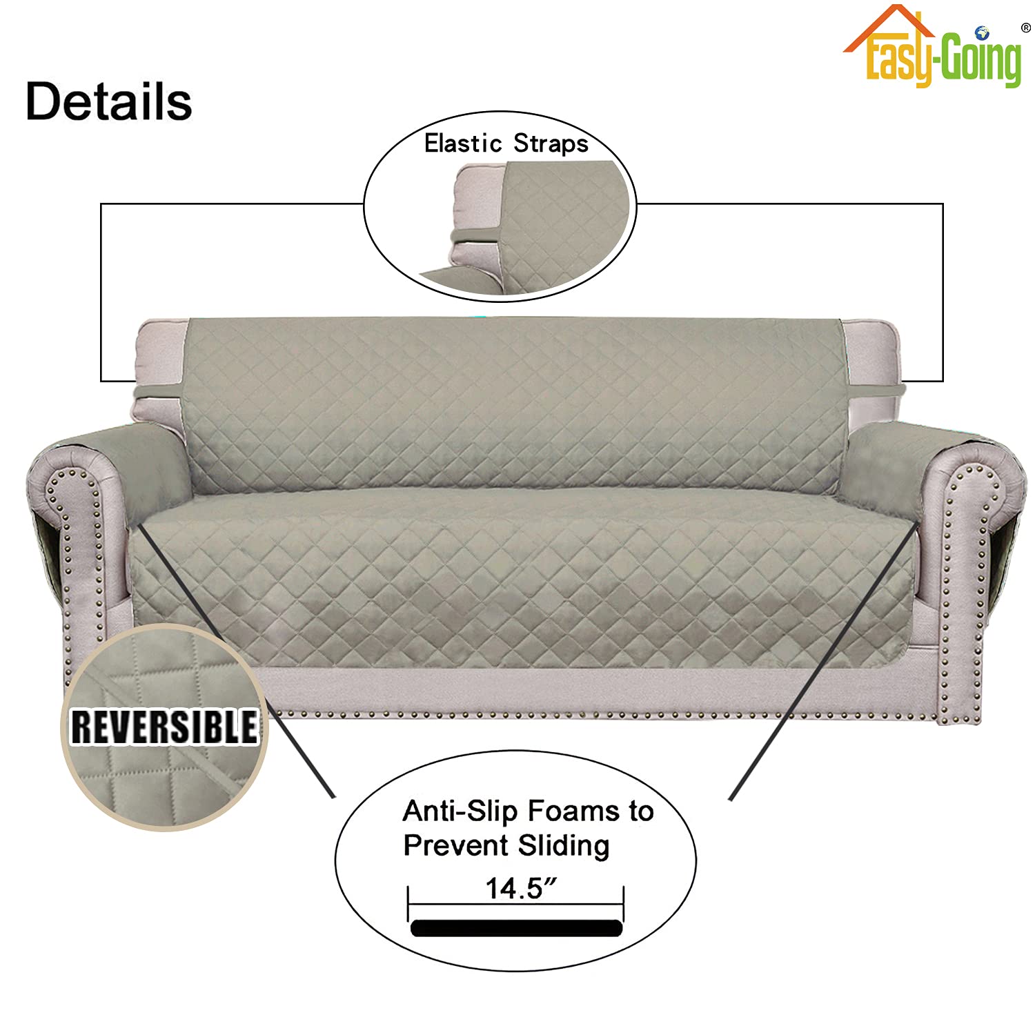 Easy-Going reversed side in beige showing alternate color option