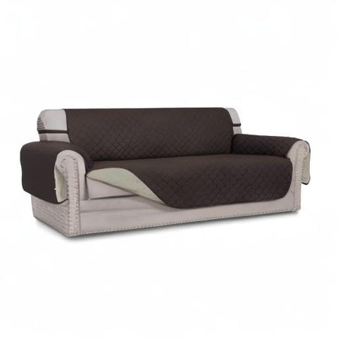 Easy-Going cover with pet on couch illustrating hair resistance and spill protection