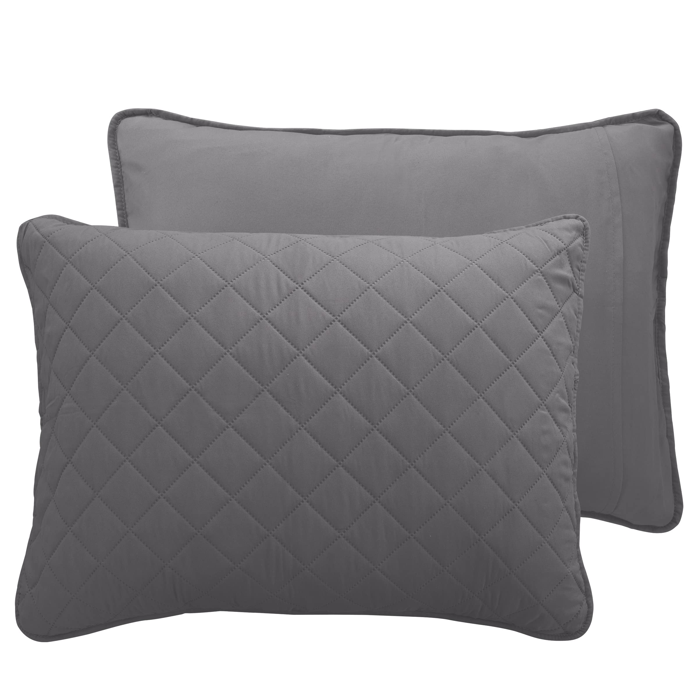 Easy-Going sham detail showing stitching and zipper for neat pillow fit and lasting finish