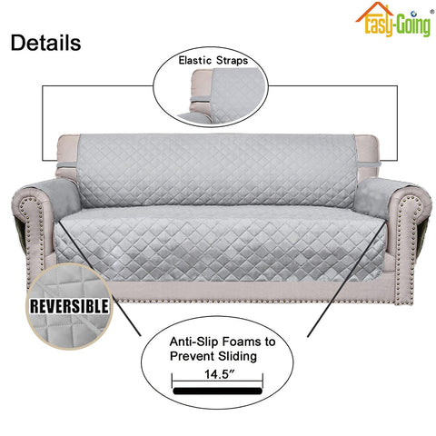 Easy-Going foam sticks tucked in seat creases to prevent cover sliding