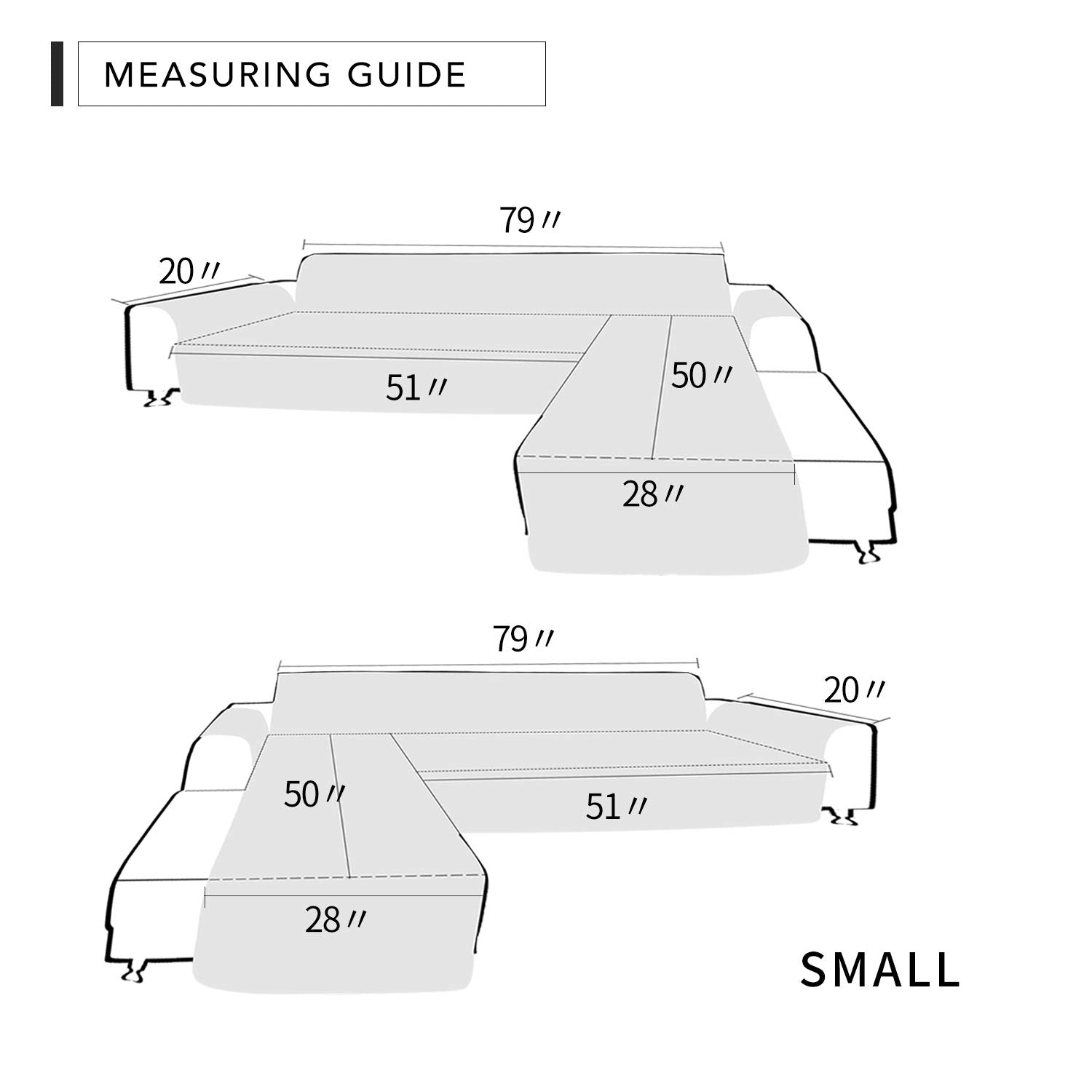 Easy-Going cover next to measuring tape showing small size scale