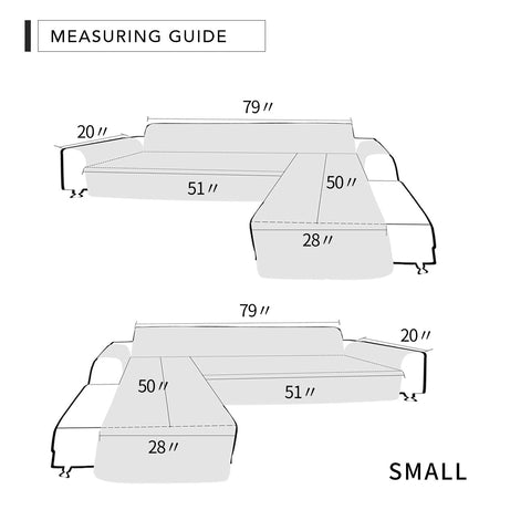 Easy-Going cover next to measuring tape showing small size scale