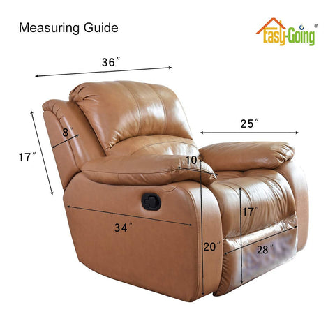 Easy-Going cover beside measuring tape showing fit for 27–29 inch seats