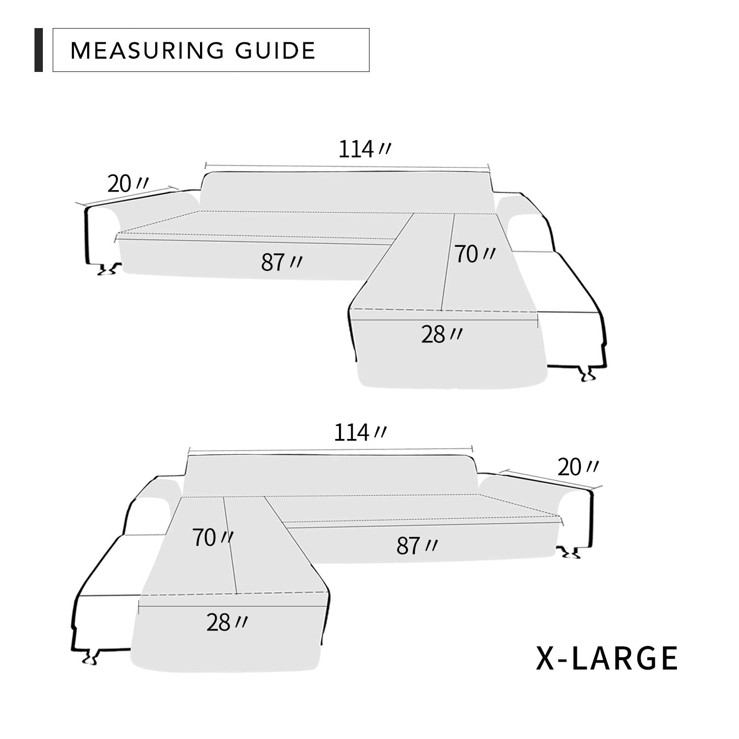 Easy-Going measuring tape with cover indicating accurate size fit guidance
