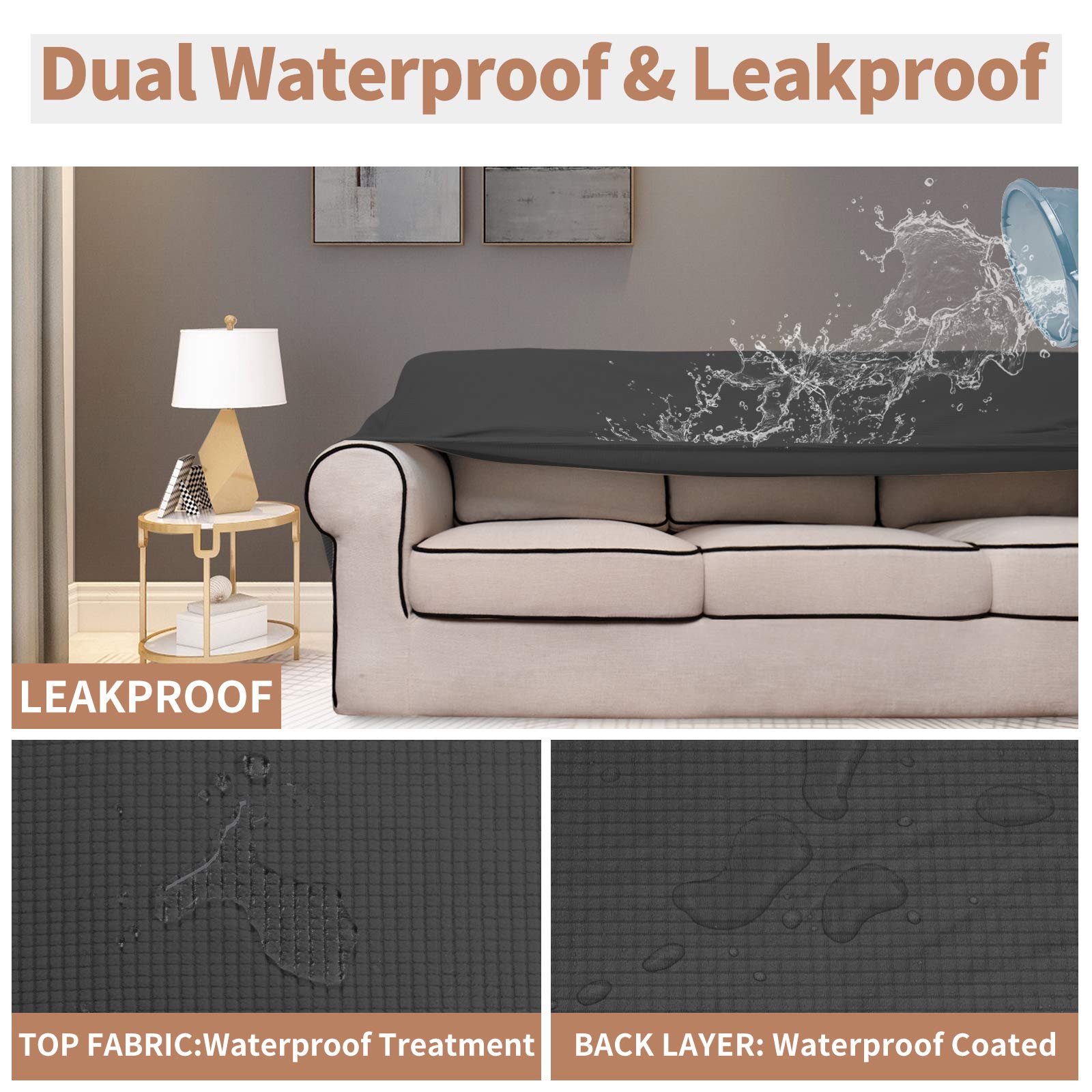 Easy-Going waterproof-coated back detail demonstrating leak protection