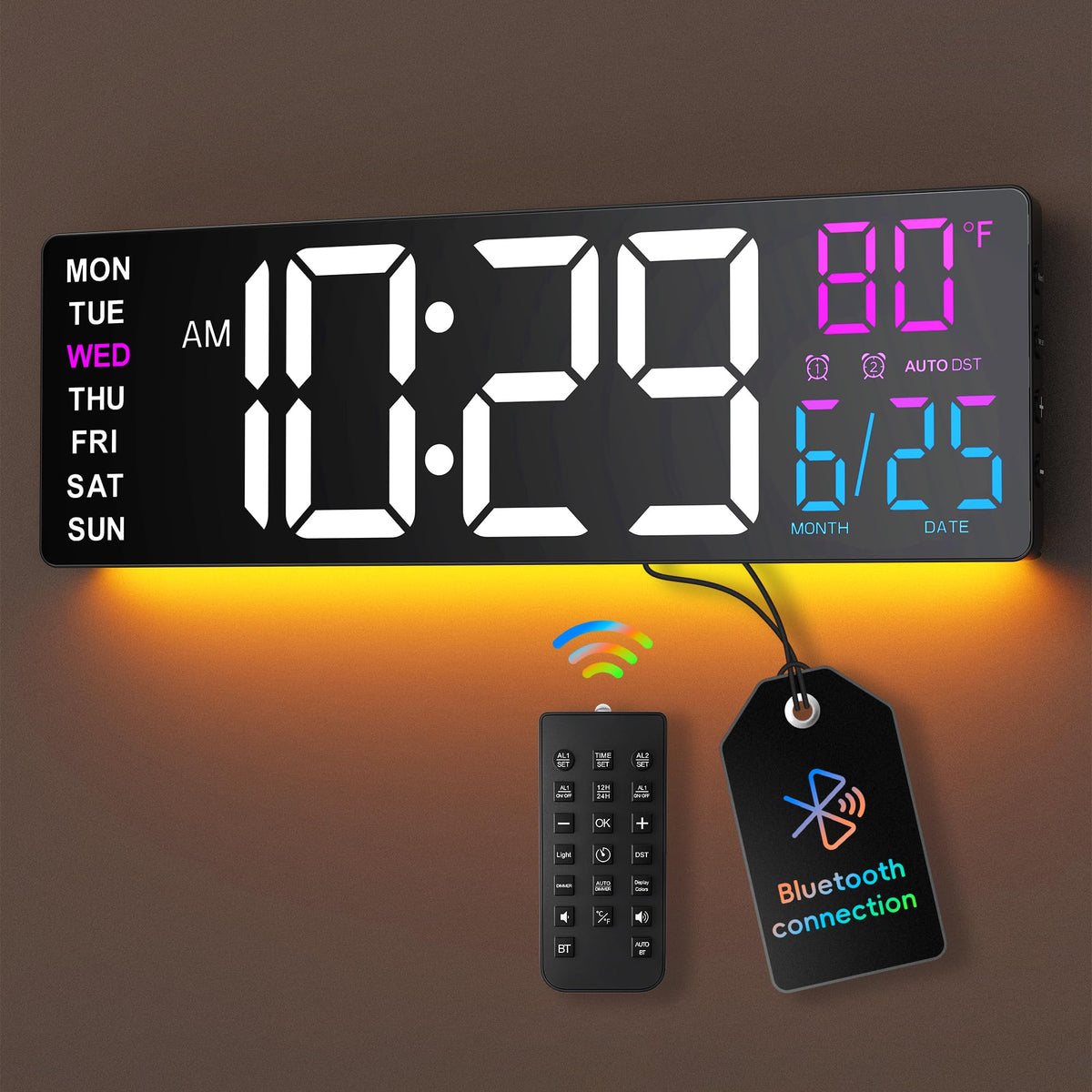 EASYERA front display showing clear large digits and vibrant color benefits visibility