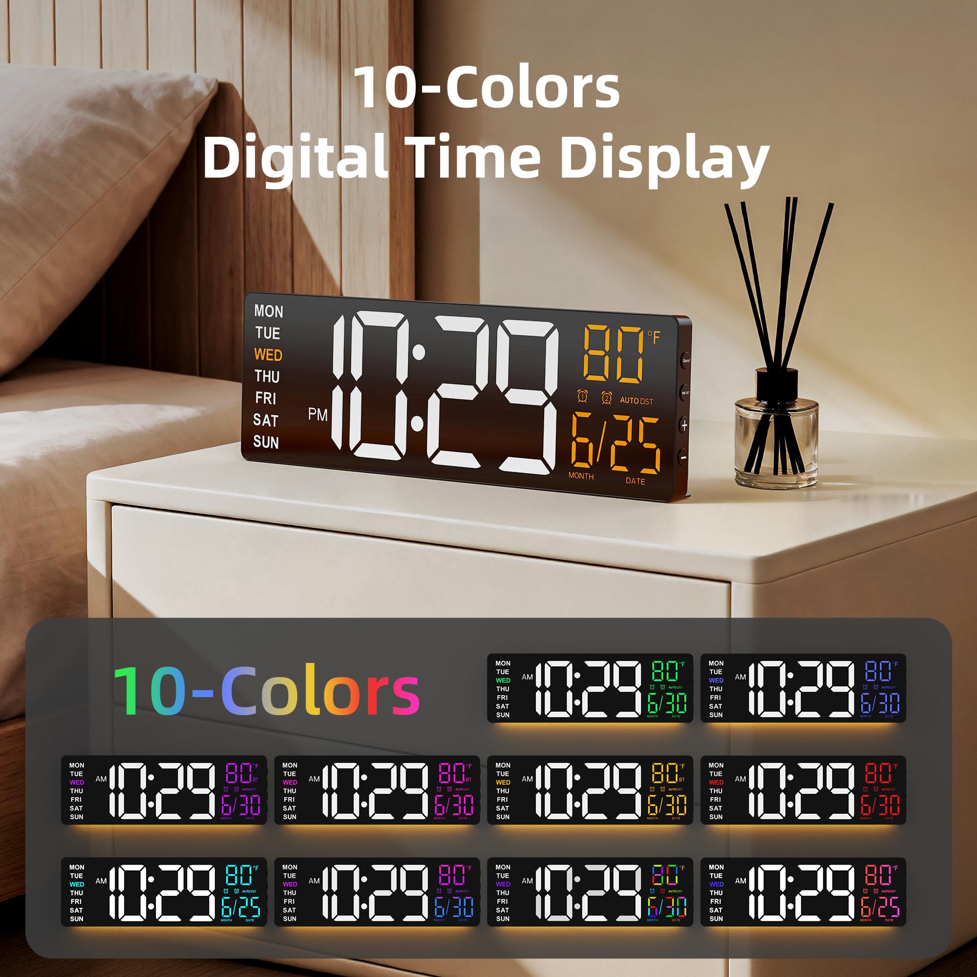 EASYERA mounted in a living room showing decor-friendly color customization benefit