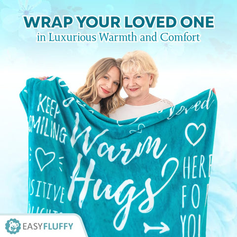 EasyFluffy folded in organza bag ready to gift for instant comfort