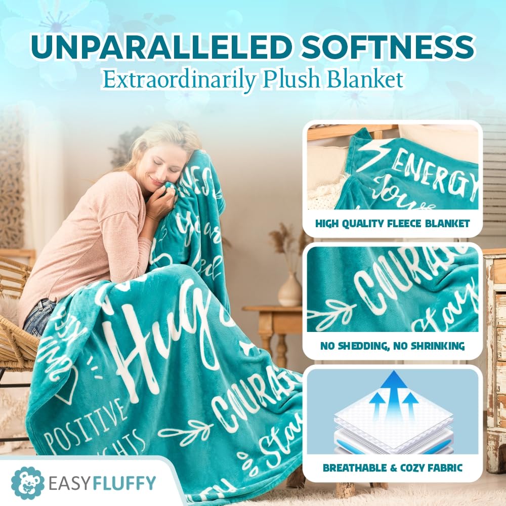 EasyFluffy blanket draped on couch offering warmth and restful comfort