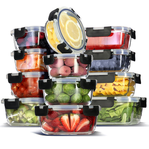 EATEX front view of full 24-piece set showing organized storage benefit