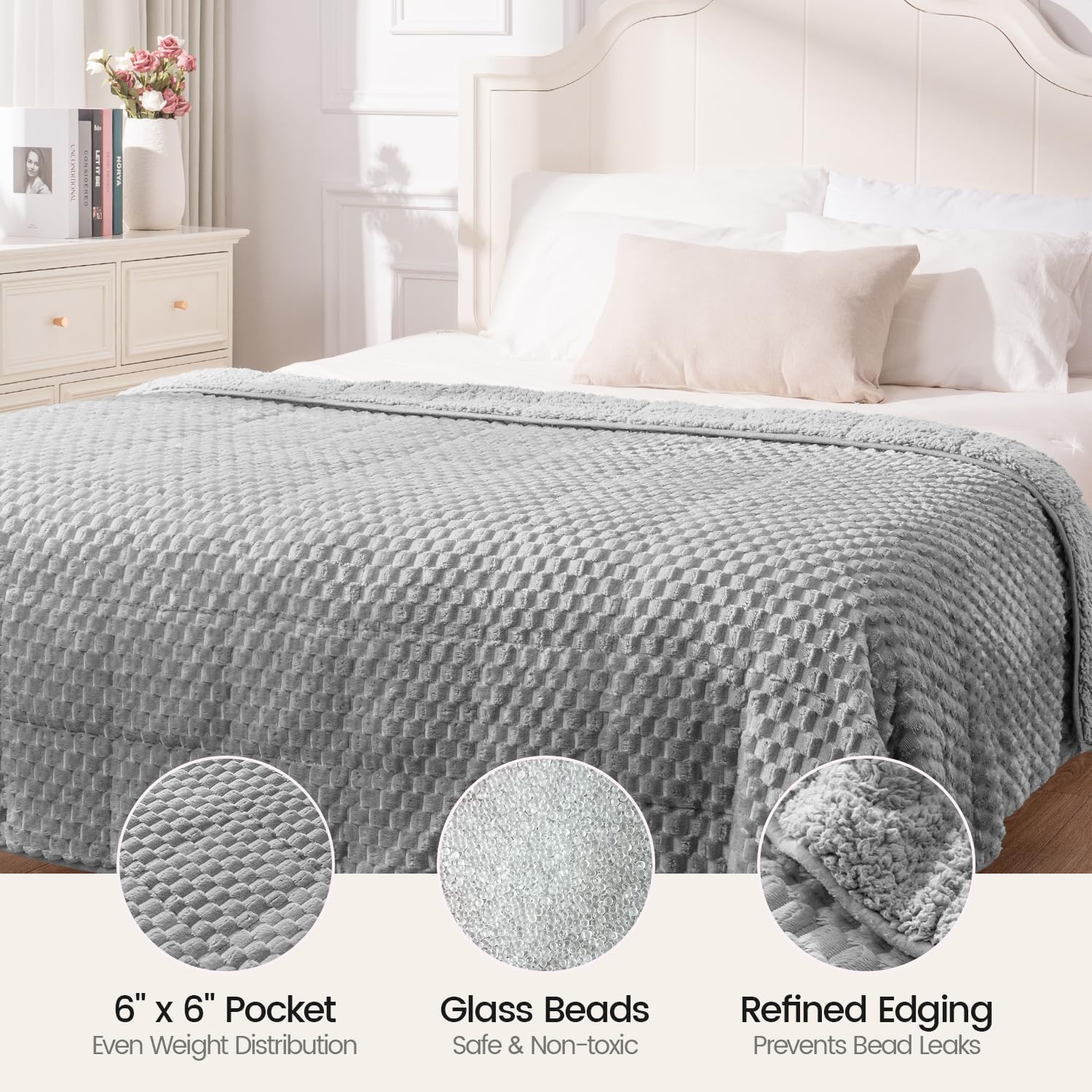 Eazfy Pro inner bead compartment showing even ceramic bead distribution for stable weight