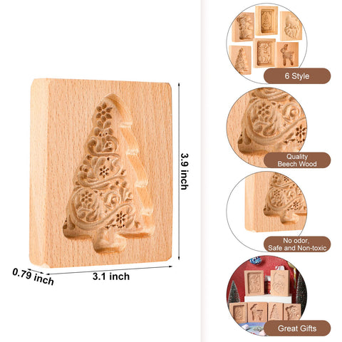 EBOOT close-up of Santa mold carving showing fine detail benefit: sharp embossed cookies