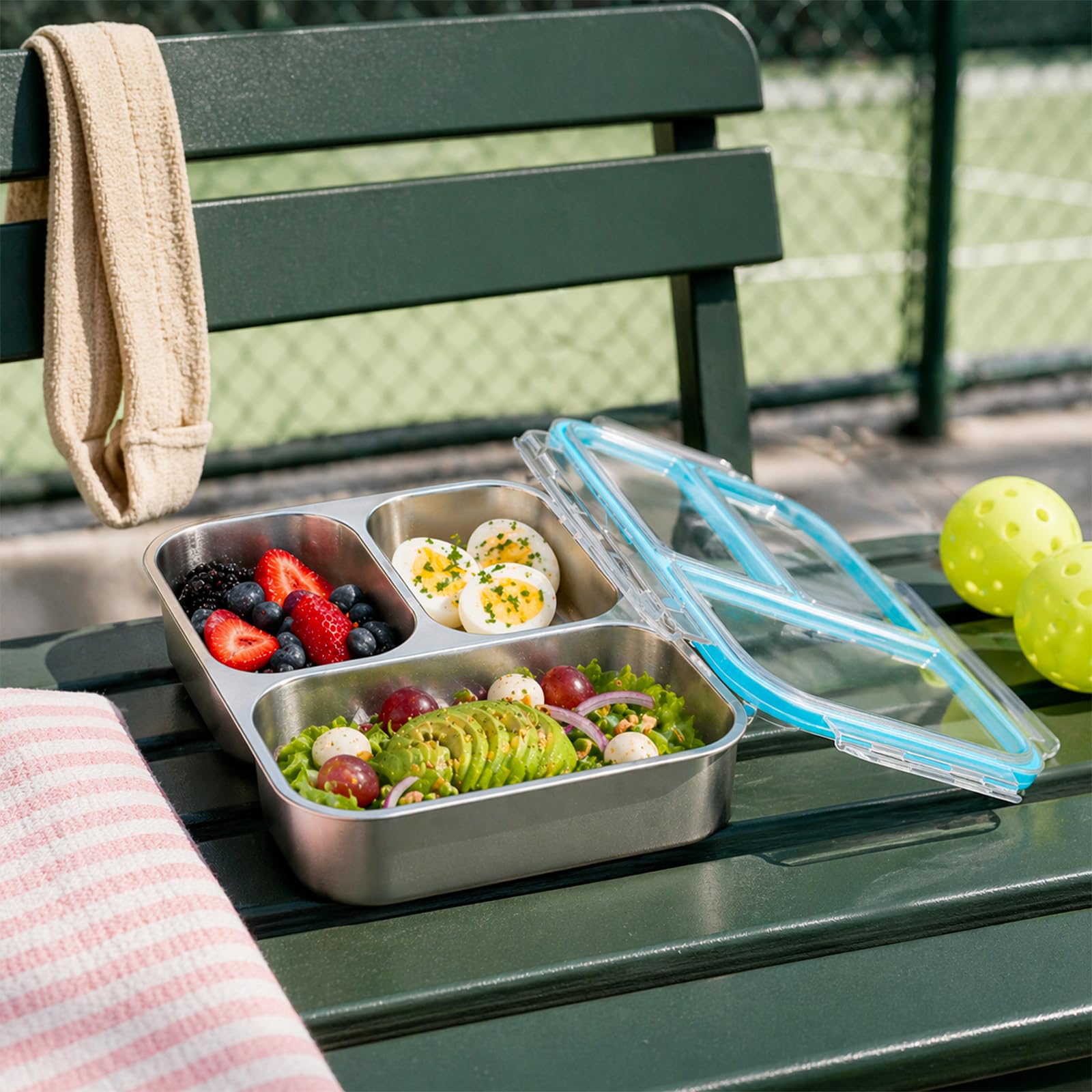 EC-Gaze interior compartment detail demonstrating portion control and food separation