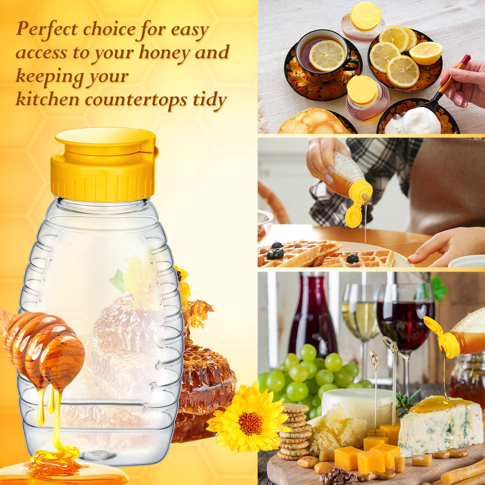Eccliy arranged bottles on kitchen counter demonstrating storage convenience benefit