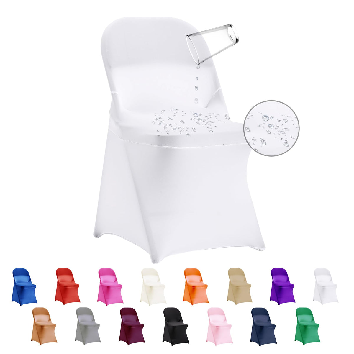 eccwai front packaging showing 36 white covers and quick setup benefit