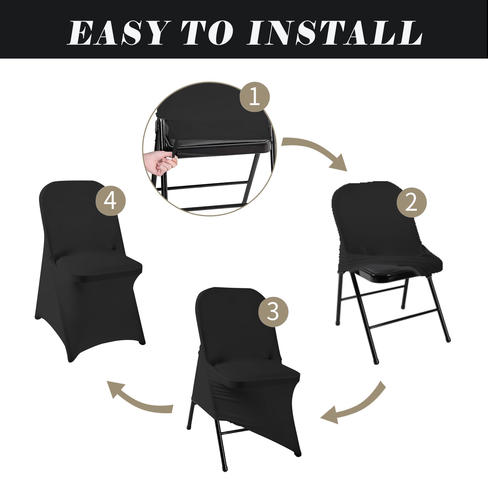 eccwai stretched over chair seat and back showing snug wrinkle-free fit