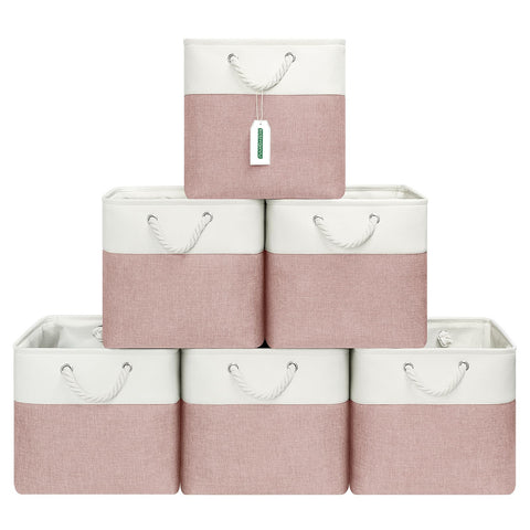 ECDYQXVU front view of six folded 13x13x13 cubes showing neat storage and space saving