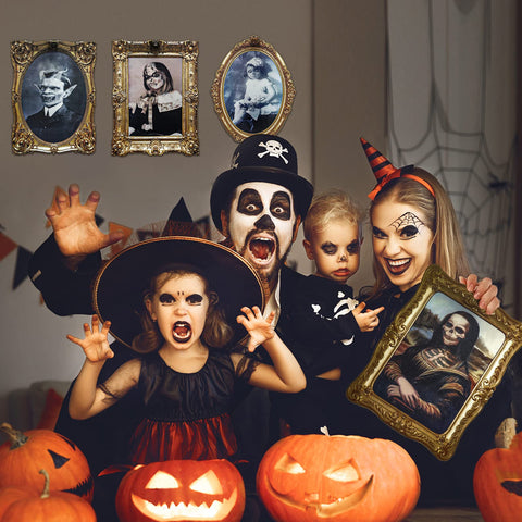 ECGER group wall display creating haunted gallery atmosphere benefit