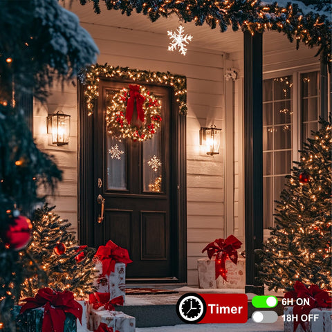 echosari warm white lights on mantel adding cozy room lighting