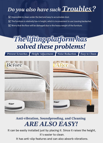 EclatBain L-shaped cradle detail securing varying furniture leg sizes effectively