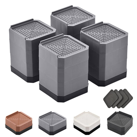 EclatBain front-packaging showing four gray risers for easy storage