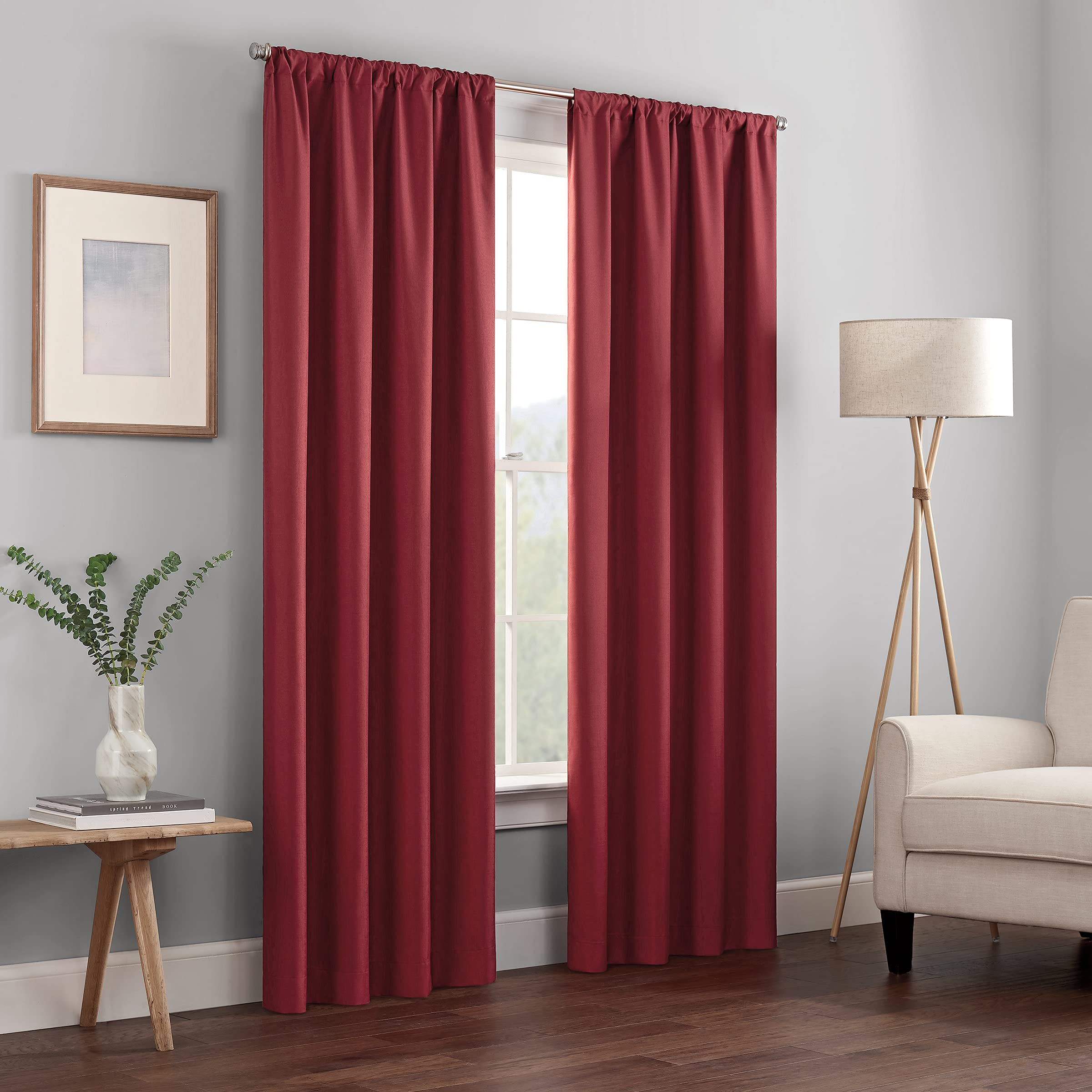 Eclipse front panel Ruby showing full blackout coverage and elegant hang