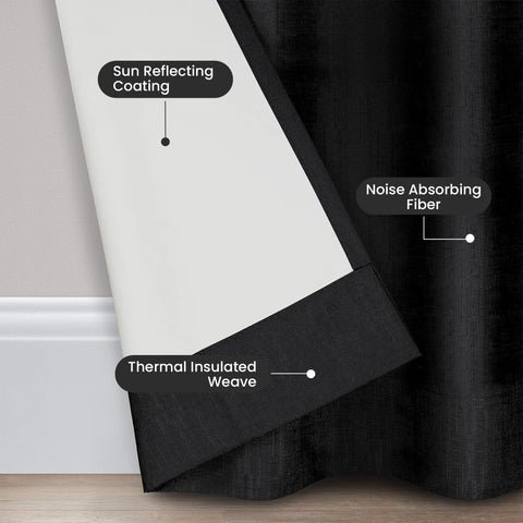 Eclipse Kendall rod pocket header view, easy-install benefit for quick hanging