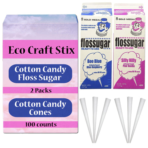 Eco Craft Stix front packaging showing both flavor cartons and cones benefit easy identification