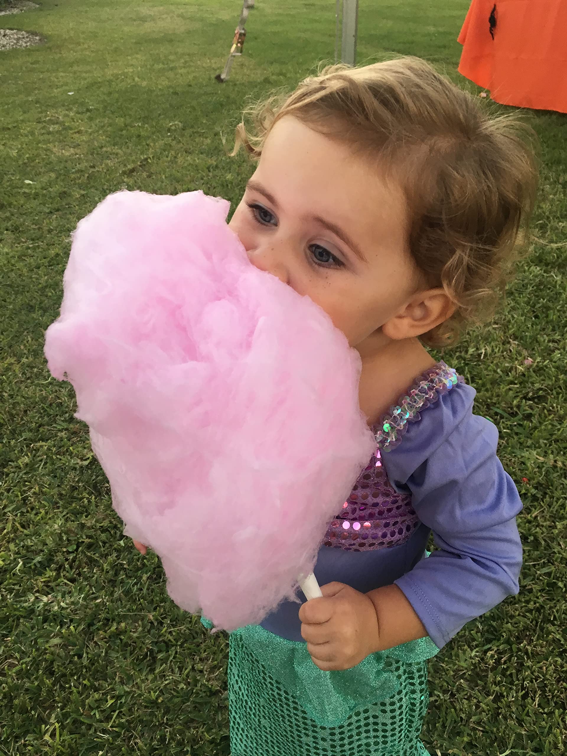 Eco Craft Stix cotton candy served on a cone at an event benefit satisfying party servings