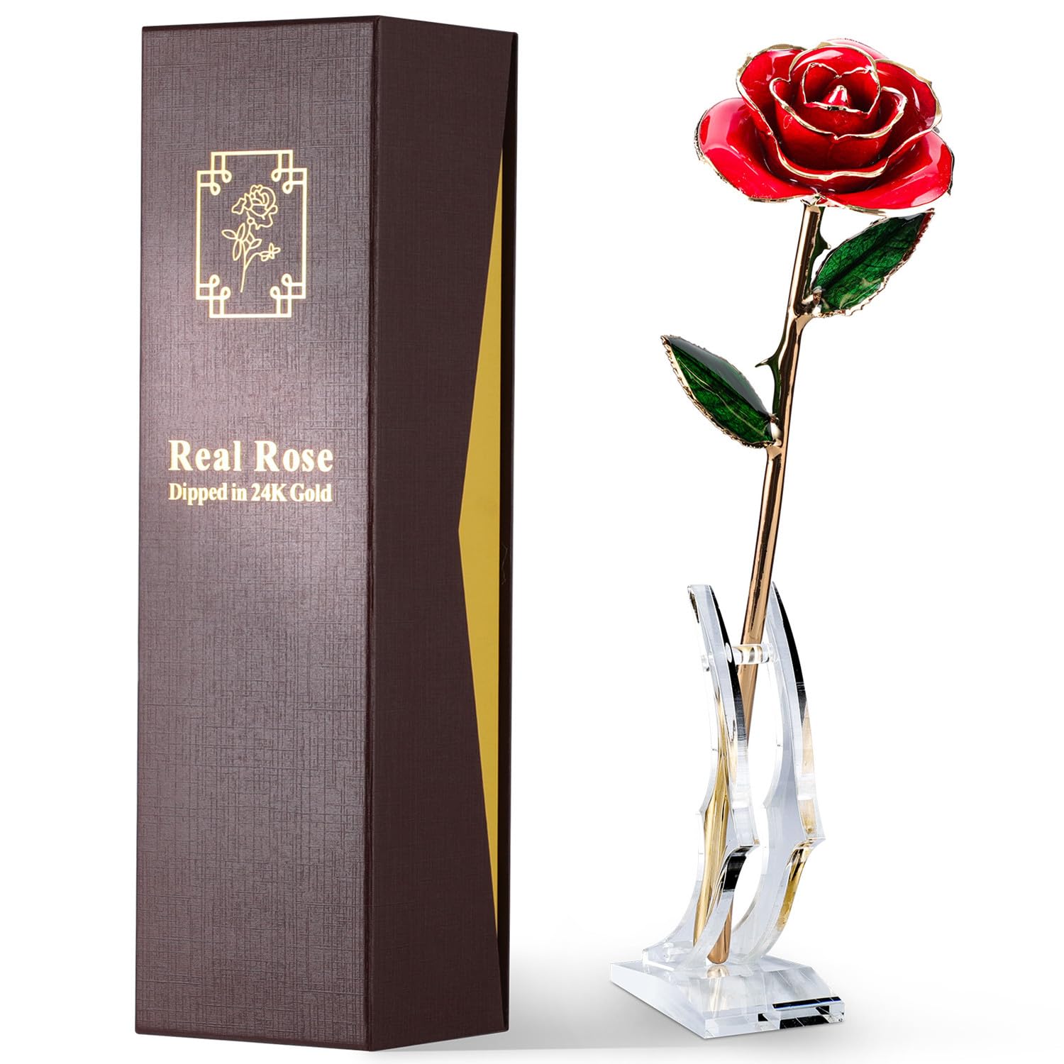ECO SPACE gold rose front packaging ready to gift and impress