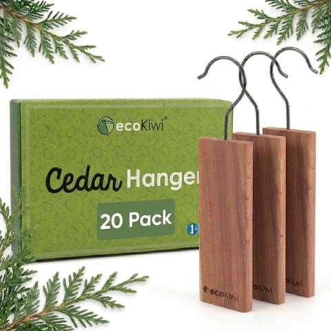 ecoKiwi cedar blocks front packaging showing 20-block set and eco branding