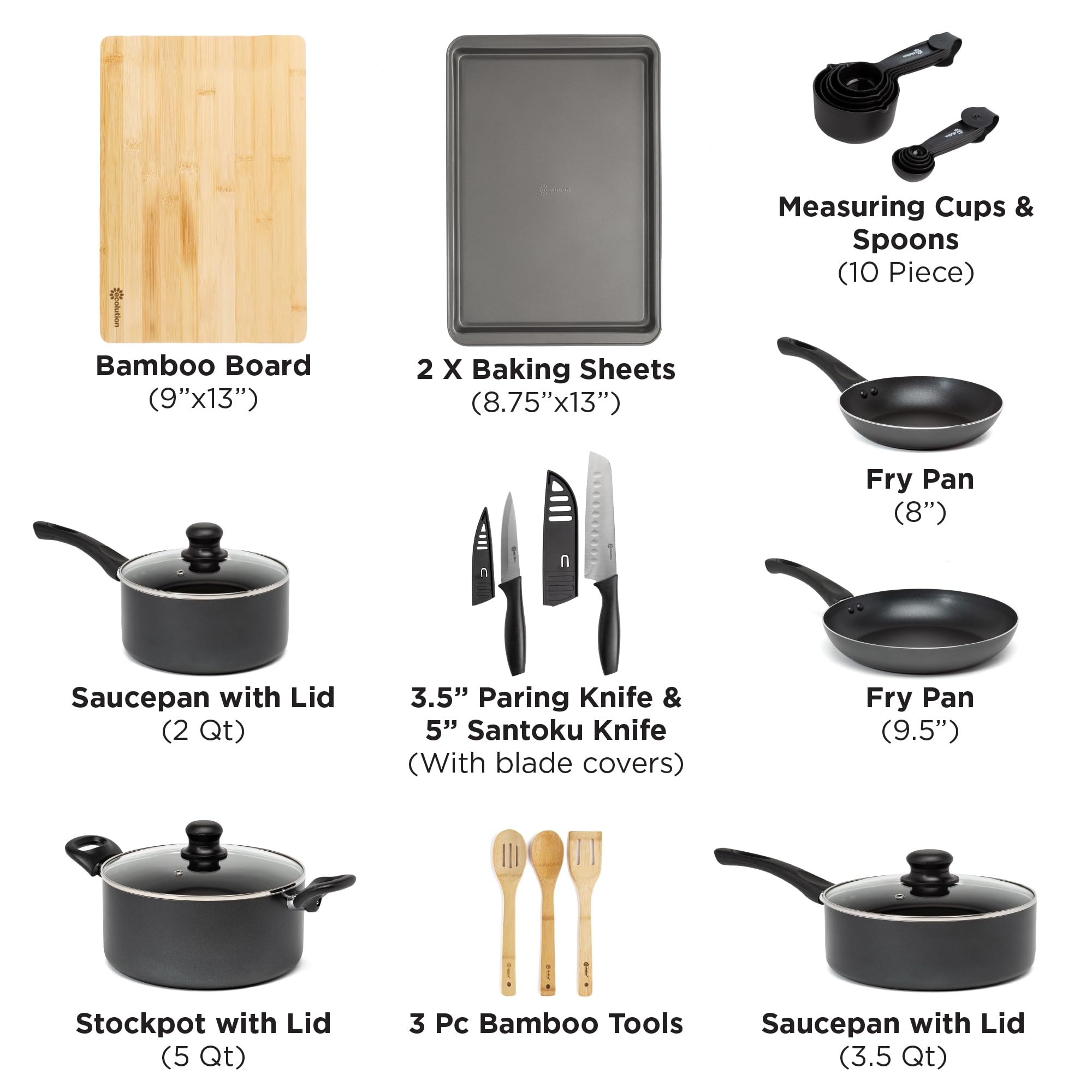 Ecolution ceramic nonstick close-up highlighting smooth easy-release surface