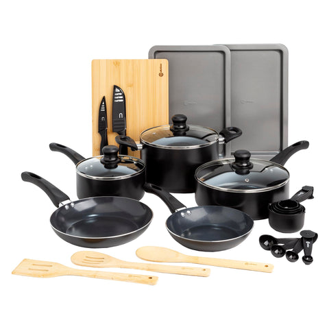 Ecolution front packaging showing complete 26-piece set and benefits