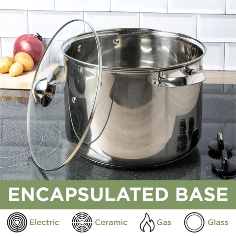 Ecolution stay-cool riveted handles delivering safe, comfortable lifting when full