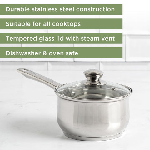 Ecolution close-up of tempered glass lid with vent for monitoring food without loss of heat