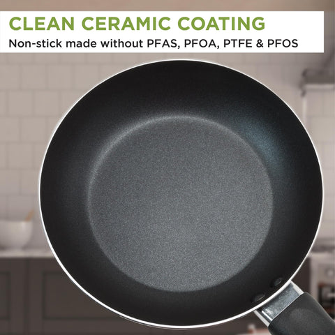 Ecolution tempered glass lid detail for visual monitoring while cooking