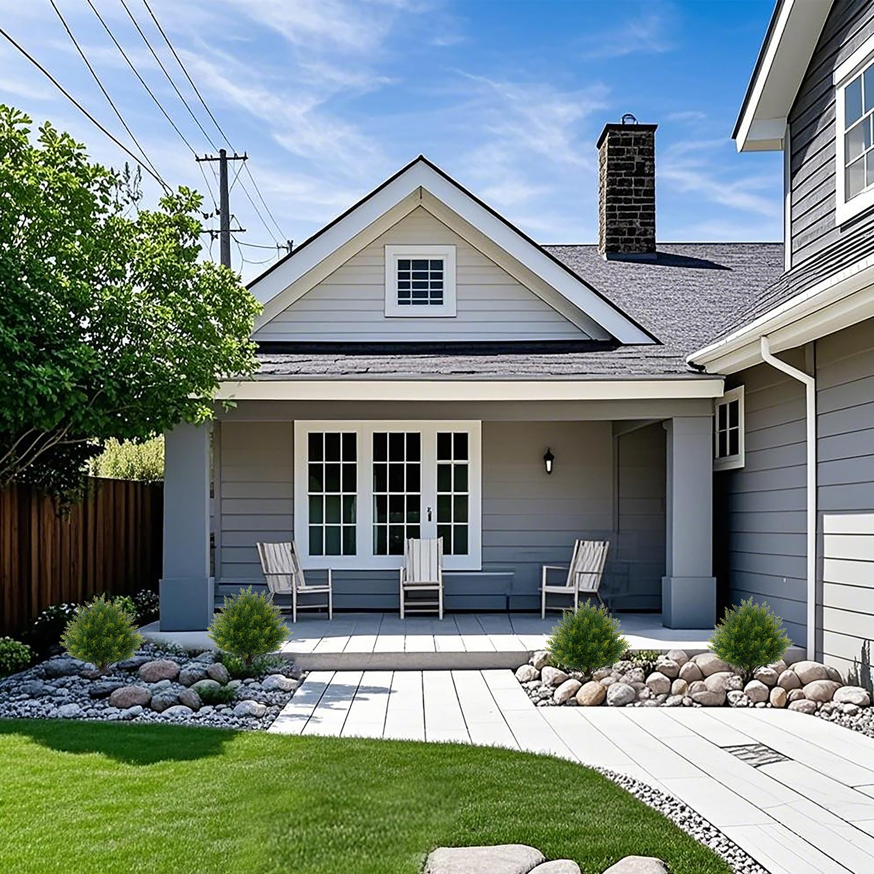 ECOLVANT placed on a front porch demonstrating entryway decoration benefit