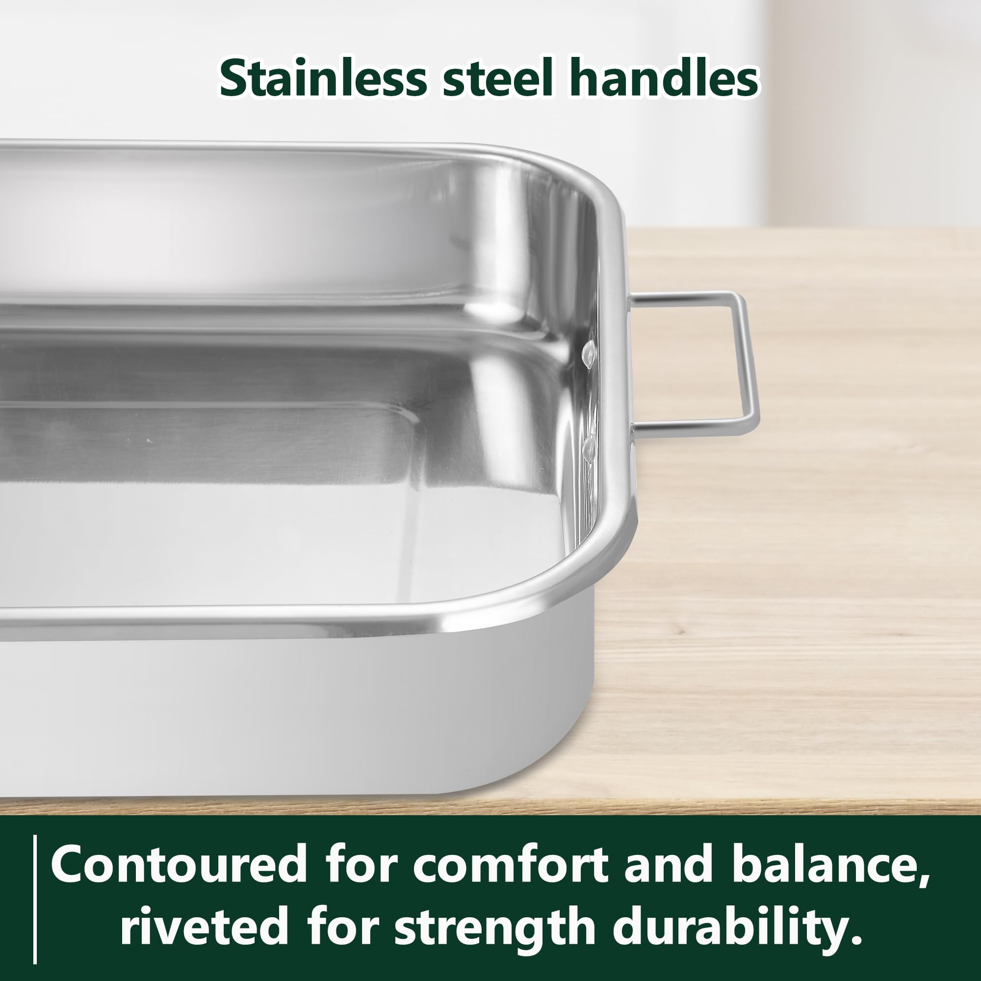 ecookware by lgx detail of 3-inch edge preventing spills and oven mess