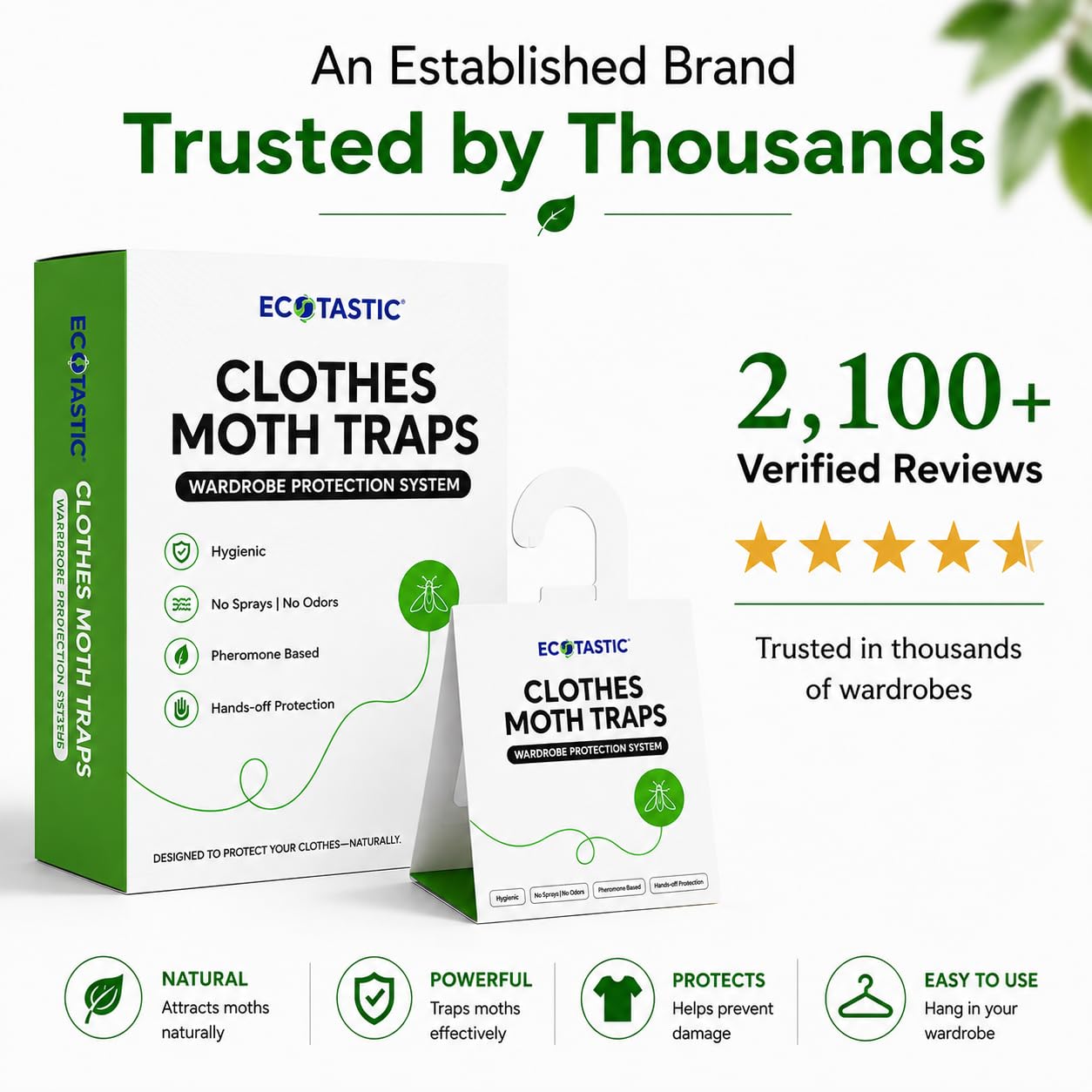 ECOTASTIC recyclable paper label demonstrating eco-friendly materials