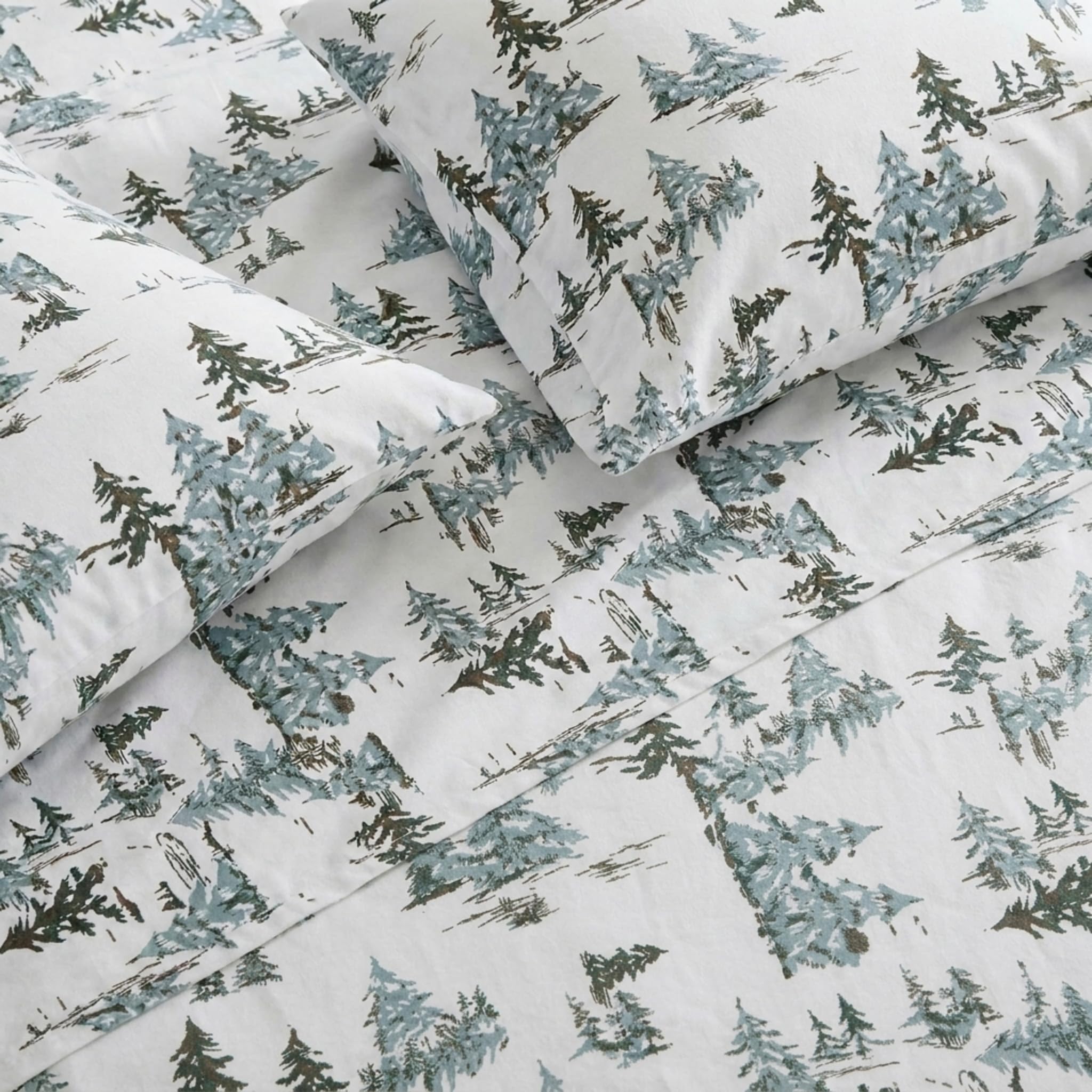 Eddie Bauer brushed flannel close-up showing soft texture benefit